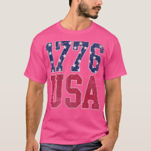 Camiseta Patriótico 1776 EUA América 4º de julho Independên