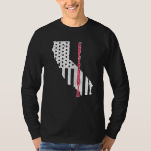 Camiseta Patriótico 4º O do Orgulho do Mapa da Bandeira Ame