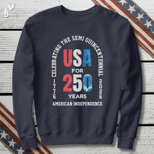 Camiseta Patriótico 4 de Julho 250º Independência Americana
