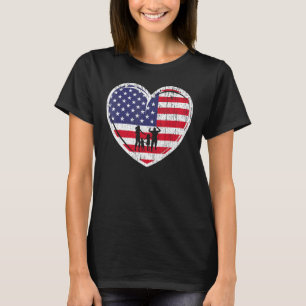 Camiseta Patriótico 4 De Julho Dos Eua Bandeira Vermelha Br