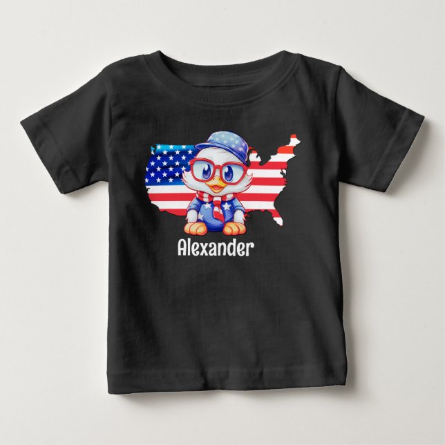 Camiseta Patriótico Adorável (Frente)