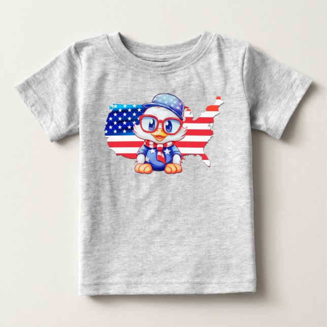 Camiseta Patriótico Adorável 2 (Frente)