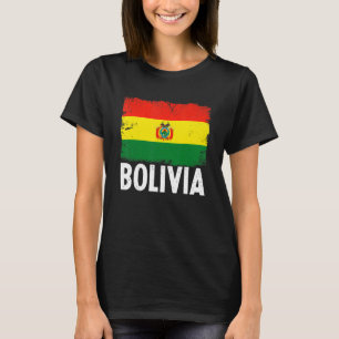 Camiseta Patriótico Afastado da Bandeira da Bolívia