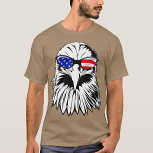 Camiseta Patriótico Águia América 4 de julho Bandeira Ameri