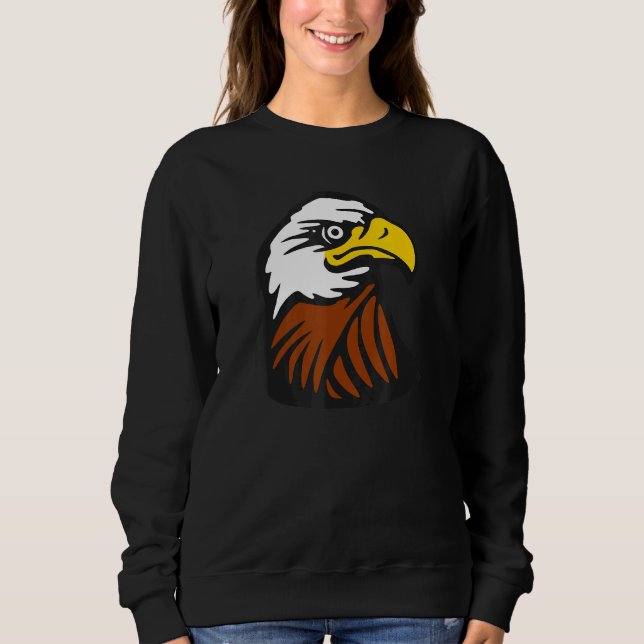 Camiseta Patriótico Americano Bald Eagle (Frente)