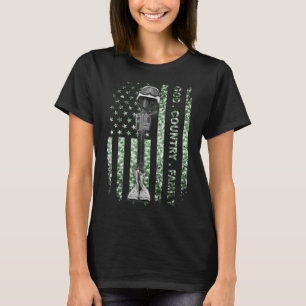 Camiseta Patriótico Americano Bandeira da Família Deus País