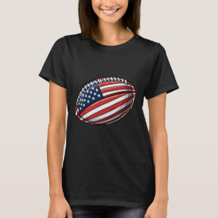 Camiseta Patriótico Americano de Bandeira Americana de 4 de