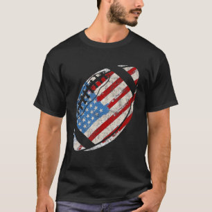 Camiseta Patriótico Americano de Bandeira Americana de 4 de