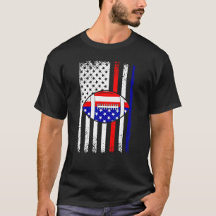 Camiseta Patriótico Americano de Bandeira Americana de 4 de