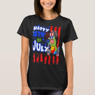 Camiseta Patriótico Bandeira Americana Feliz 4 De Julho