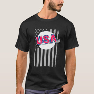 Camiseta Patriótico Bandeira Americana Golfe Americano Golf