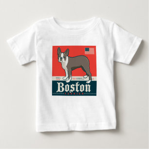 Camiseta Patriótico Boston Terrier