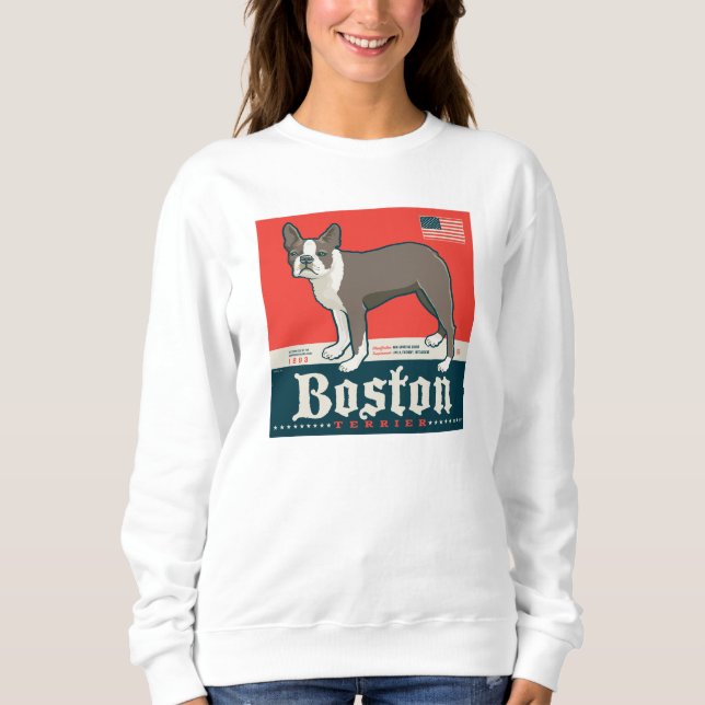 Camiseta Patriótico | Boston Terrier (Frente)
