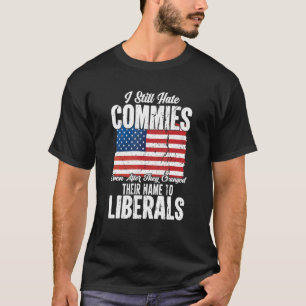Camiseta Patriótico Comunista Anti-Socialista Pro América