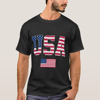 Camiseta Patriótico Da Bandeira Dos Eua 4 De Julho América