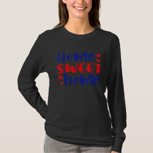 Camiseta Patriótico da Casa Doce 4 de julho
