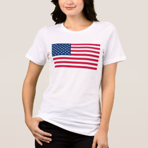 Camiseta Patriótico de Bandeira Americano