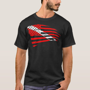 Camiseta Patriótico de Bandeira de Mergulho Scuba