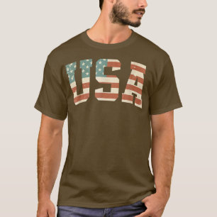 Camiseta Patriótico de Bandeira dos EUA