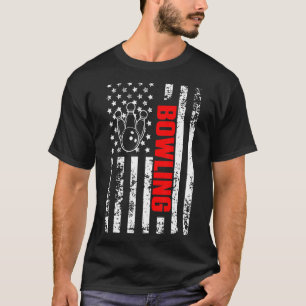 Camiseta Patriótico de Bandeiras Americanas Strike ou Spare