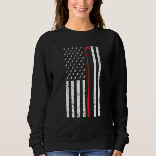 Camiseta Patriótico de Golfe de Bandeira Americana