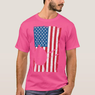 Camiseta Patriótico Do Arco E Arrow Da Bandeira Americana