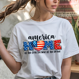 Camiseta Patriótico do Dia da Independência no 4 de julho