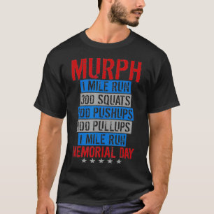 Camiseta Patriótico do Dia Memorial Murph Workout