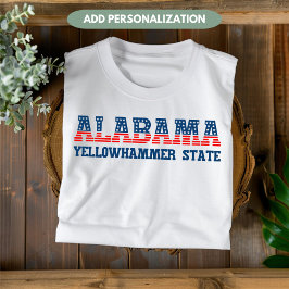 Camiseta Patriótico do Estado do Alabama Yellowhammer