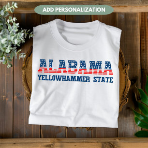 Camiseta Patriótico do Estado do Alabama Yellowhammer