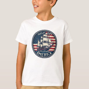 Camiseta Patriótico Do Golfo Da América Dos Eua