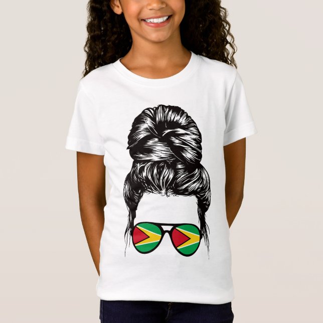 Camiseta Patriótico do Orgulho Gaiana do Cabelo Mensado da  (Frente)