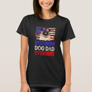 Camiseta Patriótico do Pai de Mens Pug Ever American Flag
