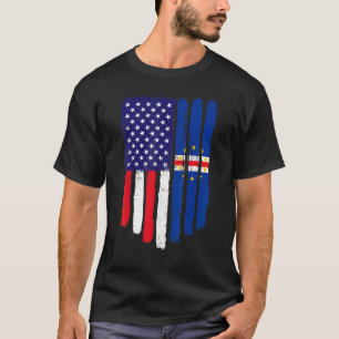 Camiseta Patriótico do pavilhão norte-americano Cabo Verde