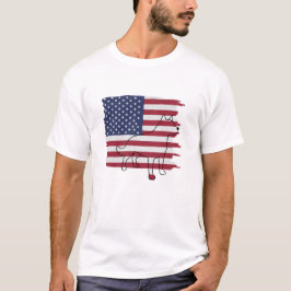 Camiseta Patriótico DOG American Flag Vintage