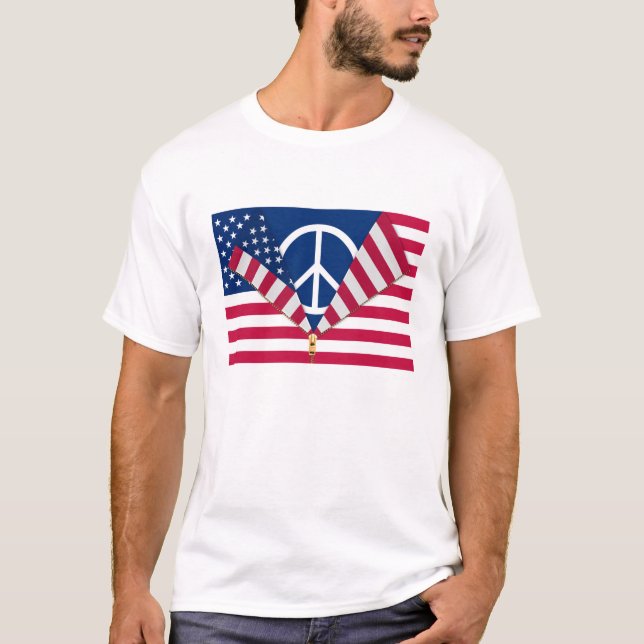 Camiseta Patriótico E Pro-Paz (Frente)
