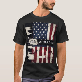 Camiseta Patriótico Eid Mubarak American Flag Mens TShirt