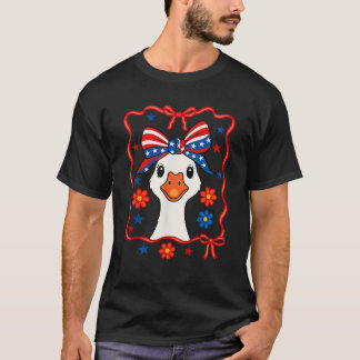 Camiseta Patriótico Engraçado Goose America Feliz 4 De Julh