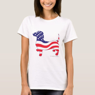Camiseta Patriótico EUA Dachshund