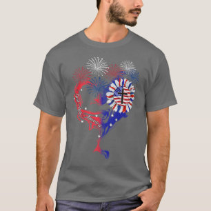 Camiseta Patriótico EUA Deus abençoe América do Coração EUA