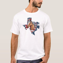 Camiseta Patriótico EUA Texas