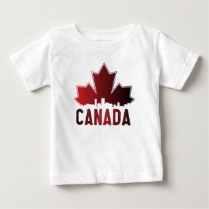 Camiseta Patriótico Folha de Folha de Gradiente de Linha C