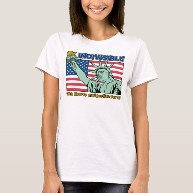Camiseta Patriótico-Indivisivel-Liberdade e Justiça para To (Frente)