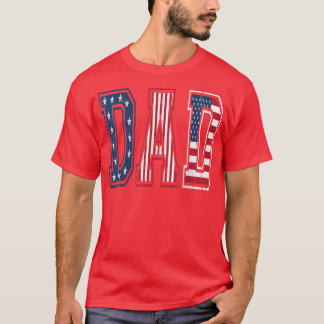 Camiseta Patriótico Legal do Dia de os pais Pai Americano d