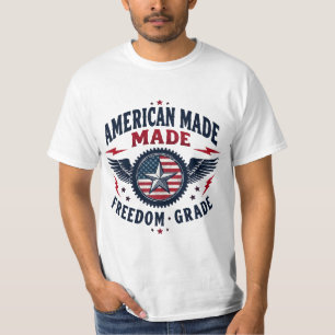 Camiseta Patriótico Made Liberdade Americana