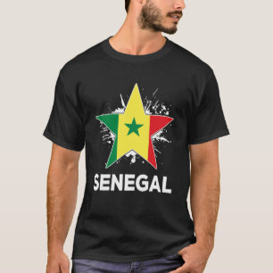 Camiseta Patriótico Orgulho Senegal Bandeira Senegal