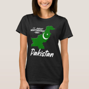 Camiseta Patriótico Paquistão, 14 de agosto Dia da Independ