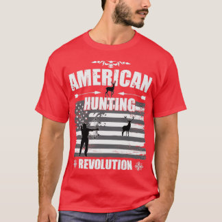 Camiseta Patriótico para homens Caçadores de Veados America