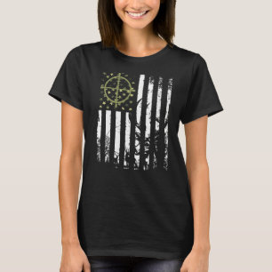 Camiseta Patriótico Para Mulheres Homens Do Caçador De Vead
