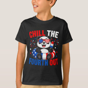 Camiseta Patriótico Resfriado O Quarto Fora Panda Engraçado